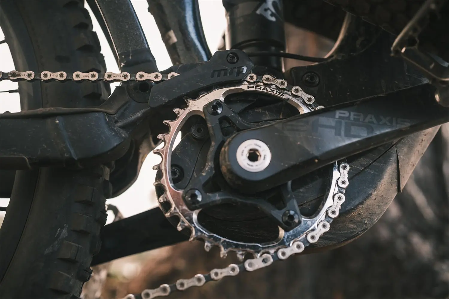 Praxis - MTB E-Ring Steel Silver PVD 104 BCD 1x NW image 3