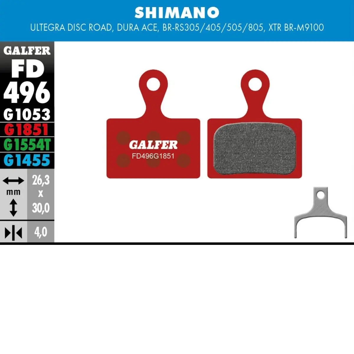 GALFER - BRAKE PADS - SHIMANO ROAD image 8