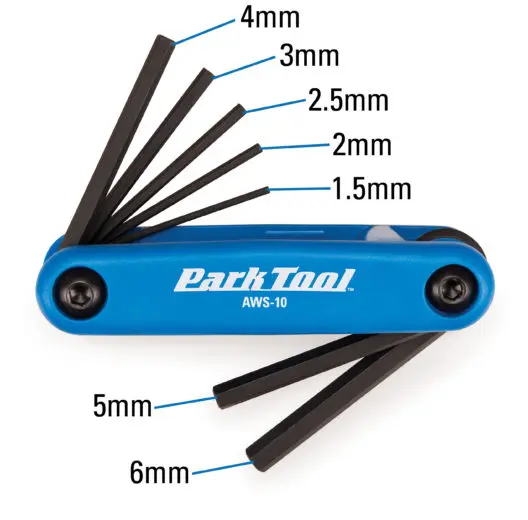 Park Tool - AWS-10 - Hex Wrench Set 1.5, 2, 2.5, 3, 4, 5 & 6mm image 3
