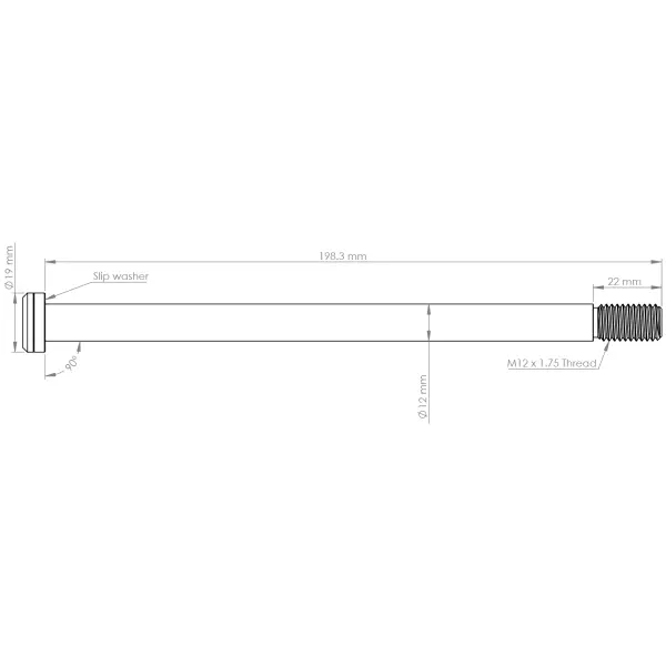 Burgtec Trek 198.5mm Rear Axle image 10