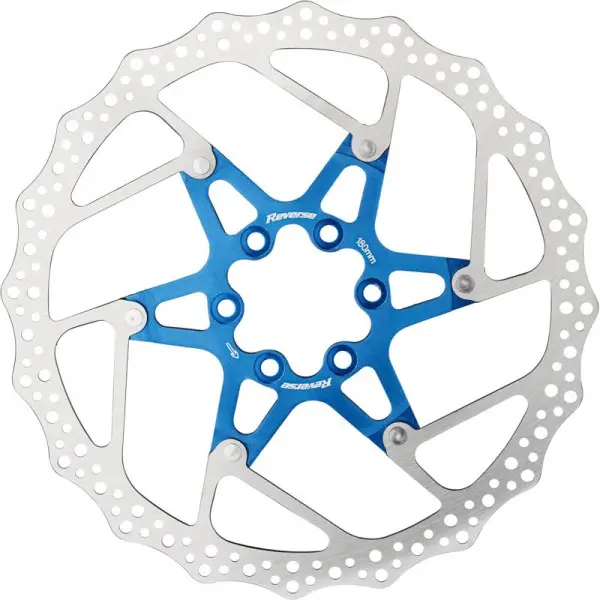 REVERSE Discrotor Aluminum/Steel Ø180mm (Blue)