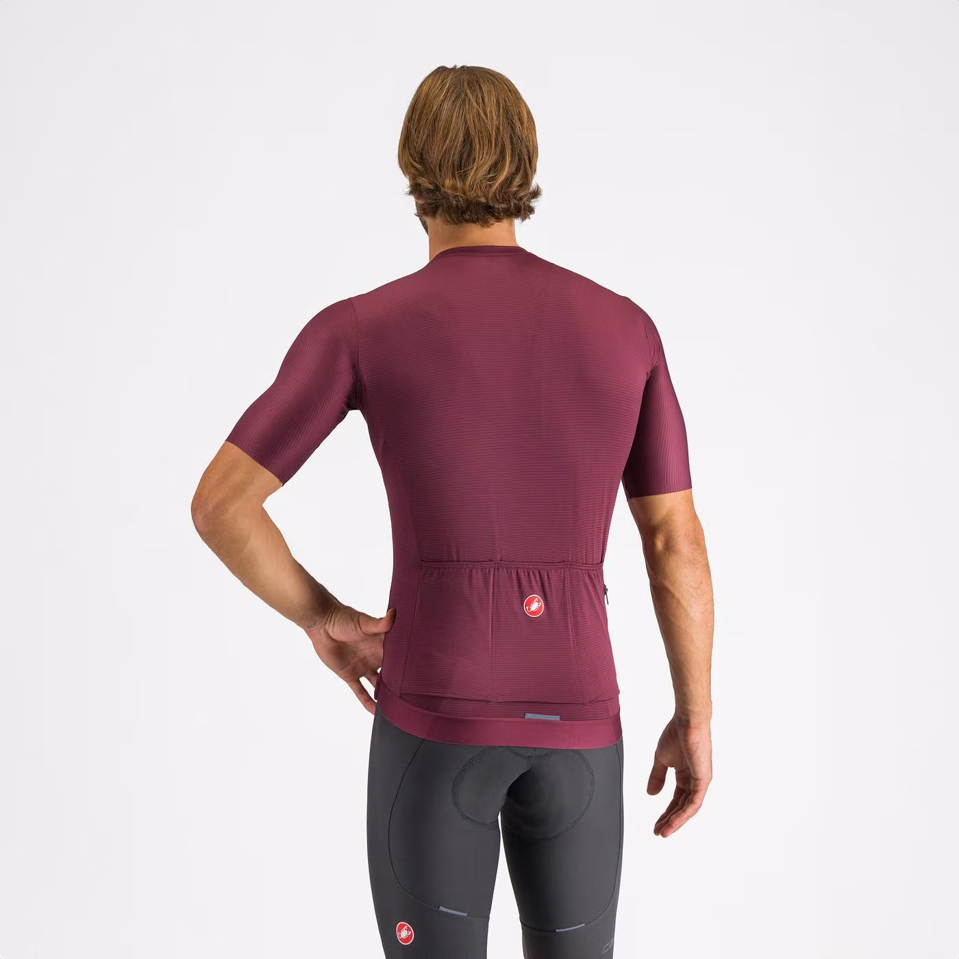 Castelli Espresso Men's Jersey Deep Bordeaux/Silver Moon image 2