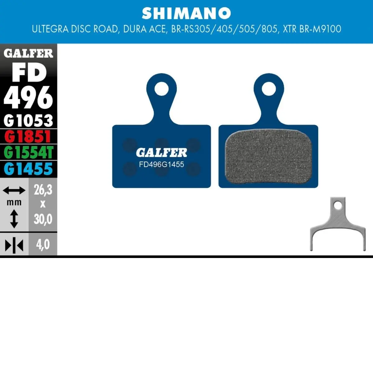 GALFER - BRAKE PADS - SHIMANO ROAD image 9