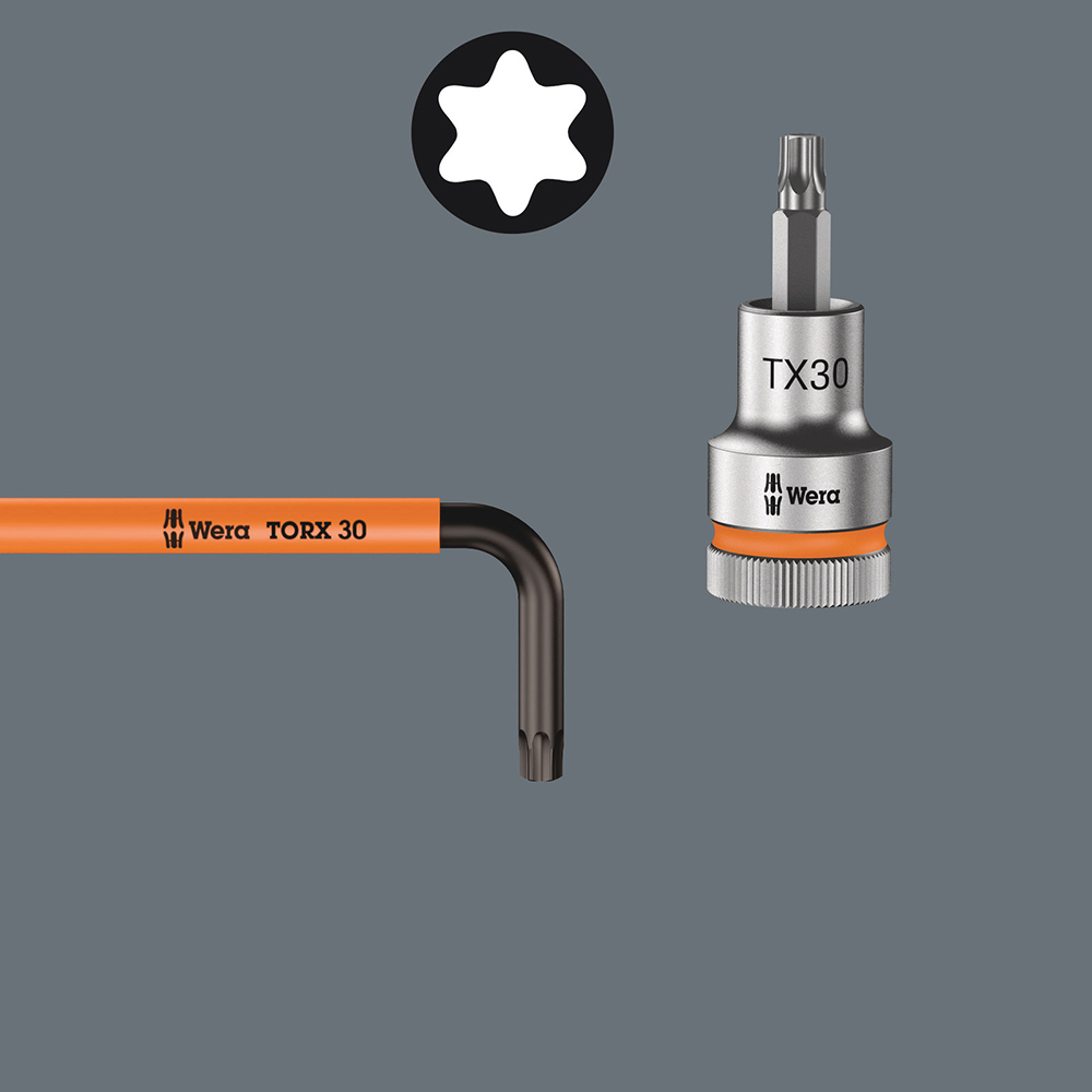 Wera 967/9 TORX Multicolour Holding Function L-Key Set image 5