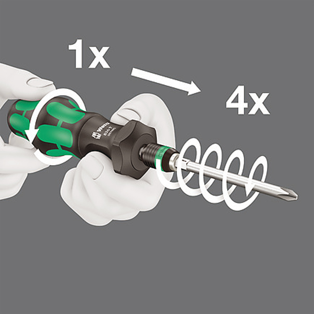 826 T Kraftform Turbo Bits Screwdriver, Rapidaptor Quick-Release Chuck image 4
