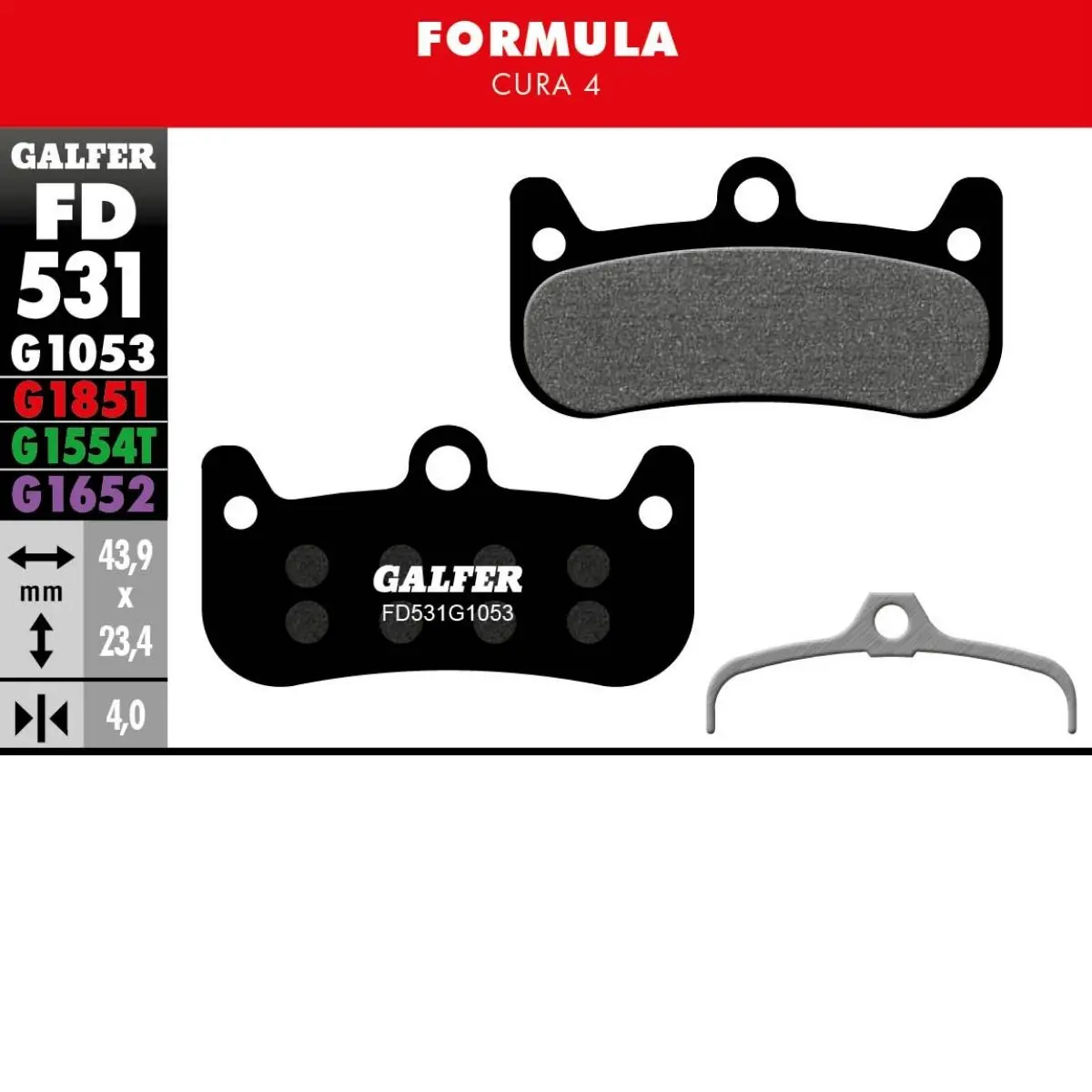 GALFER - BRAKE PADS - FORMULA CURA 4 image 4