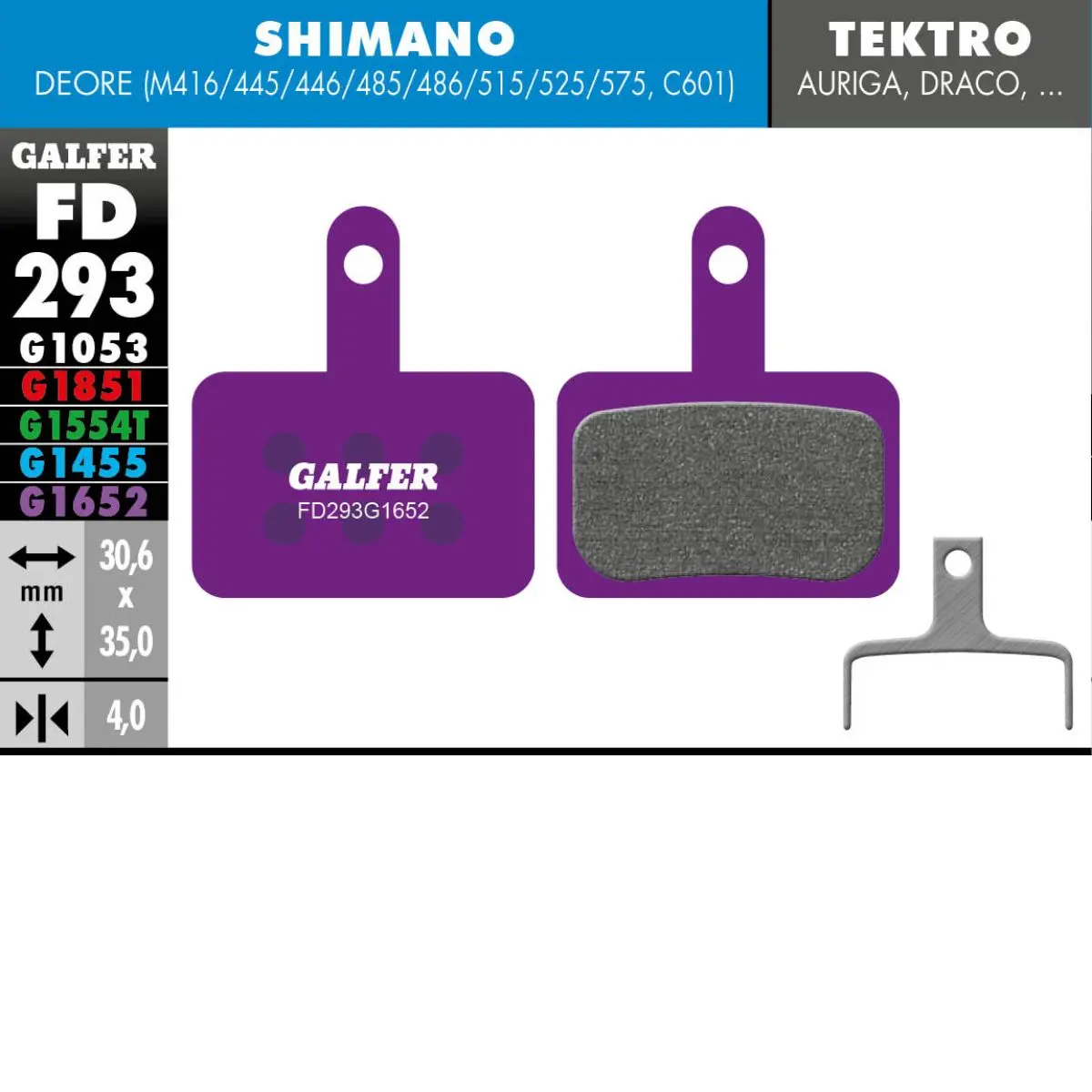 GALFER - BRAKE PADS - SHIMANO DEORE image 6
