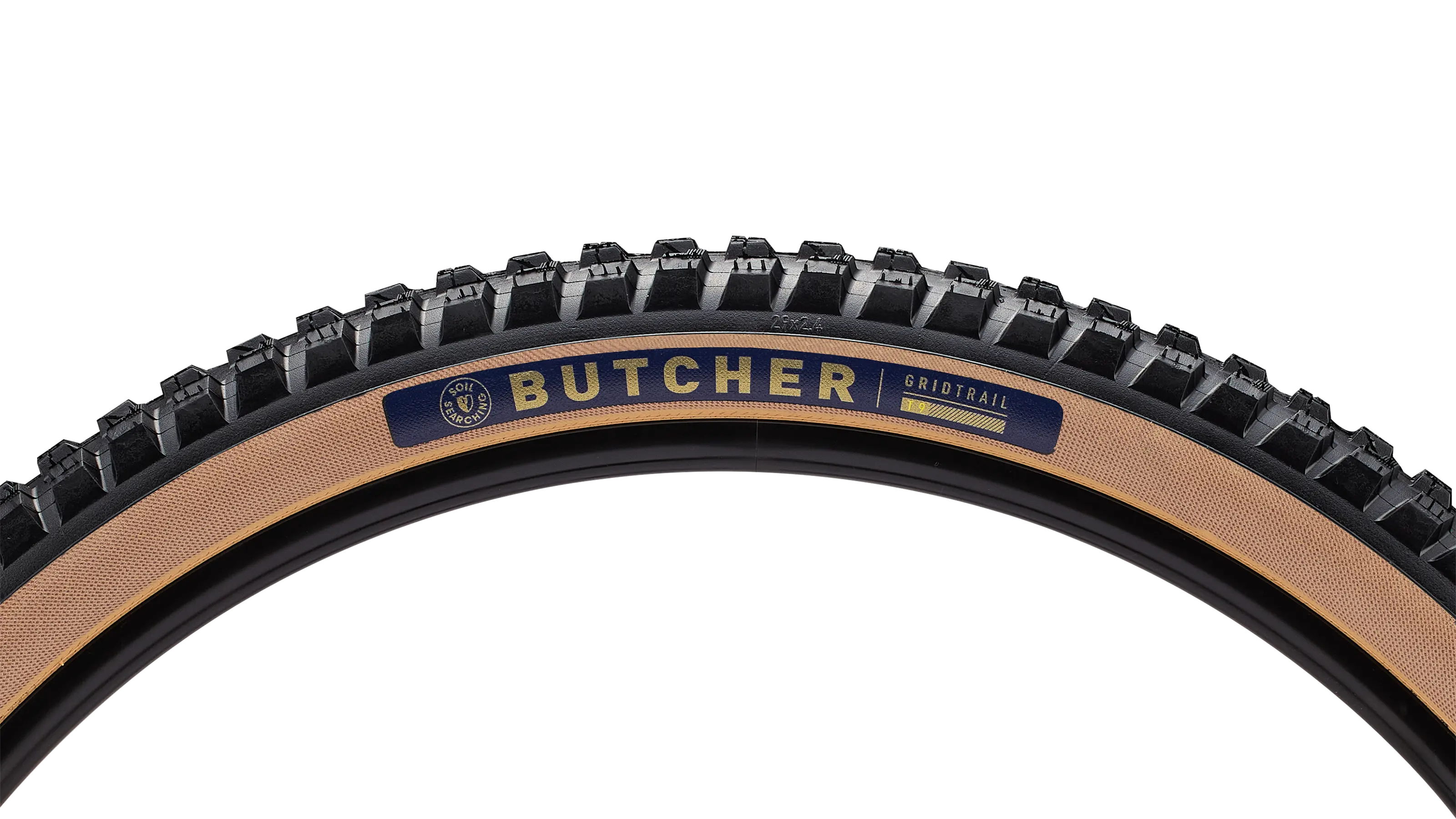 BUTCHER GRID TRAIL T9 TLR SOIL SRCH/TAN SDWL TRAIL TIRE 29X2.4 image 2