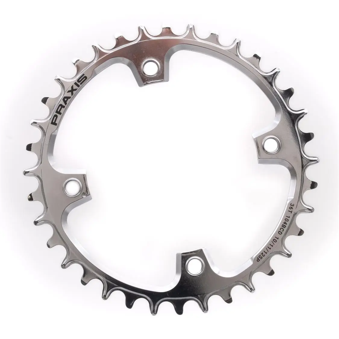 Praxis - MTB E-Ring Steel Silver PVD 104 BCD 1x NW