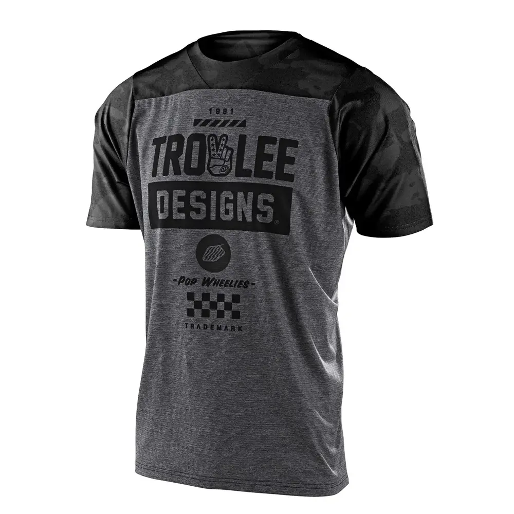 SKYLINE SS JERSEY CAMBER CAMO HTR LIGHT GRAY /