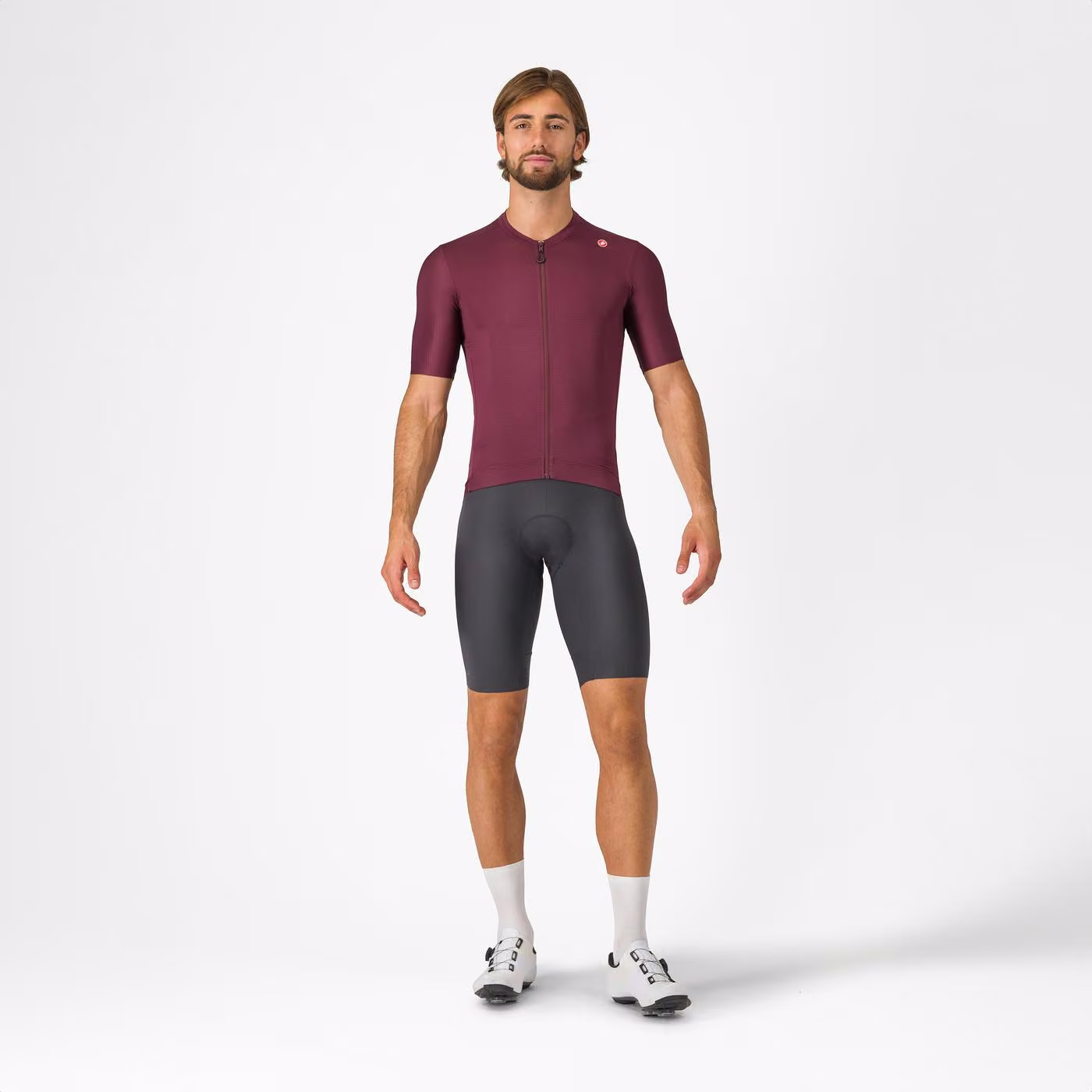 Castelli Espresso Men's Jersey Deep Bordeaux/Silver Moon image 5