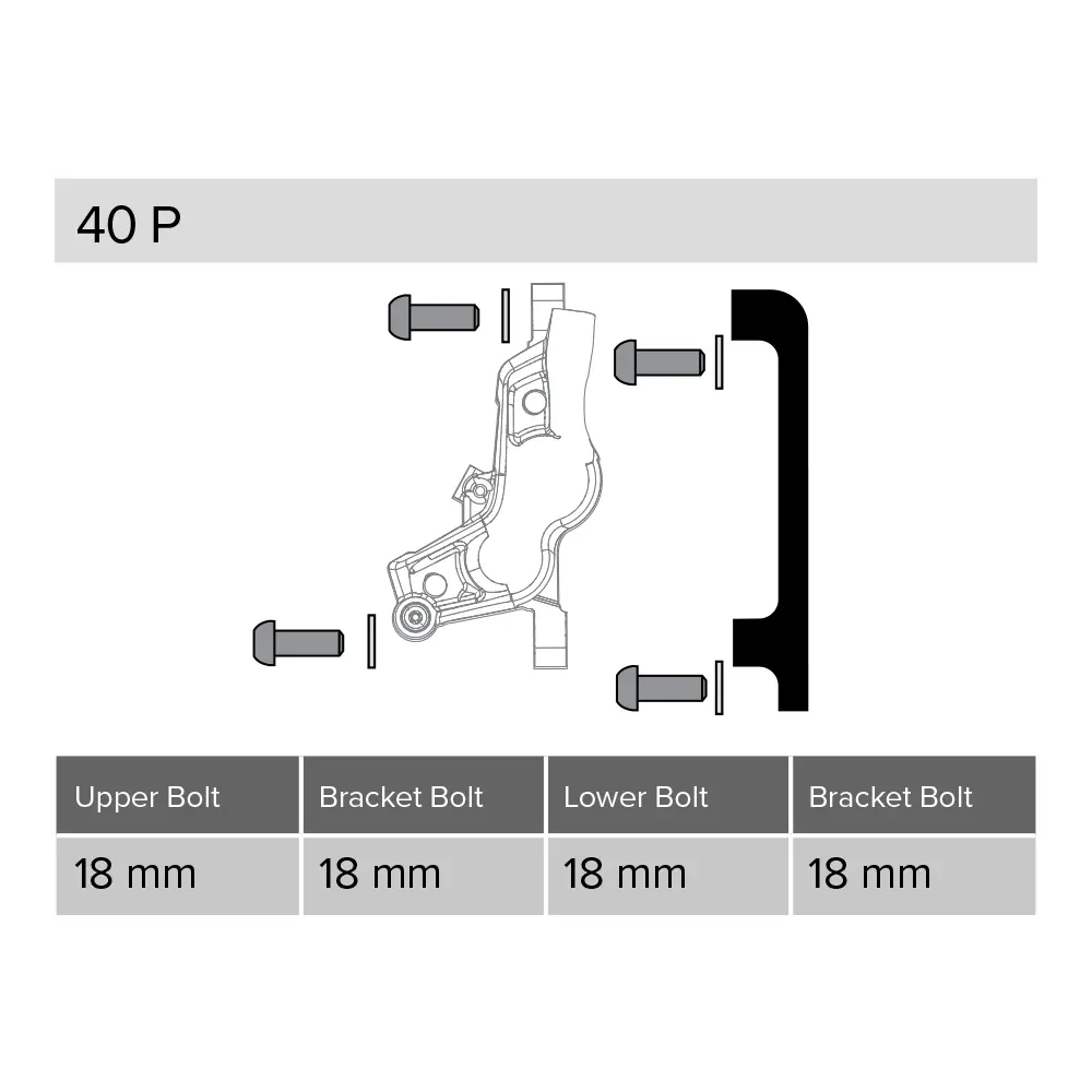 SRAM Post Bracket 40P & Rainbow Bolts image 2