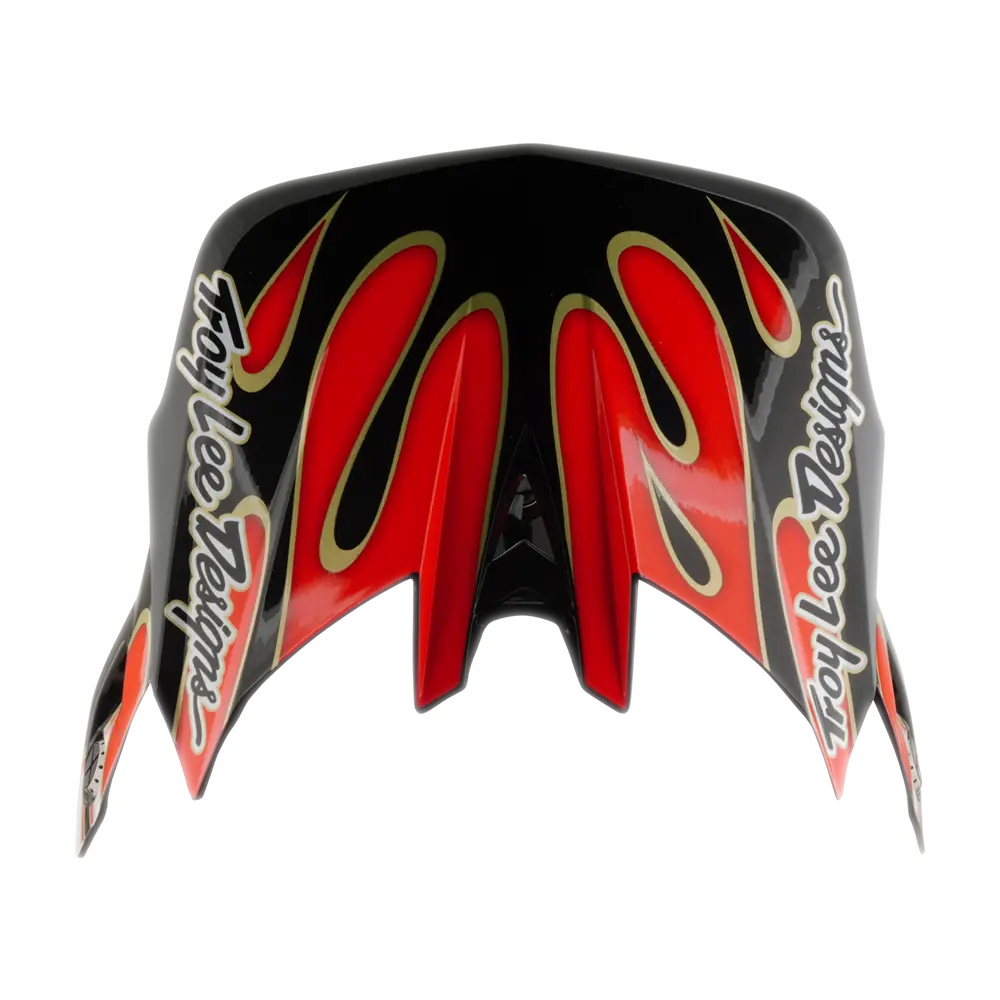 D4 VISOR OVERSPRAY WHITE / RED