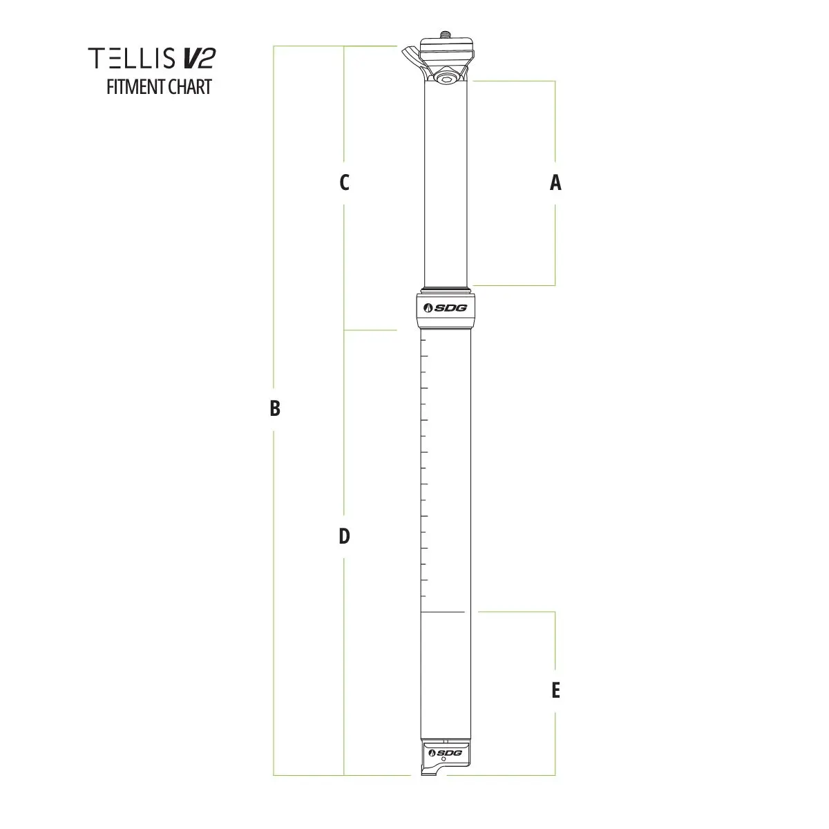 SDG - TELLIS V2 DROPPER SEATPOST - 30.9MM image 15