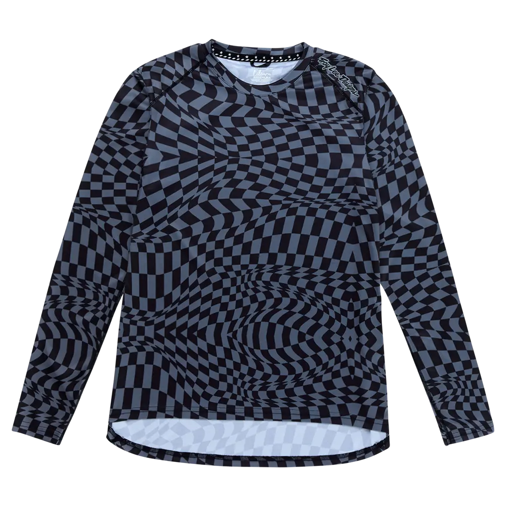 WOMENS LILIUM LS JERSEY TWISTED CHECKERS BLACK /