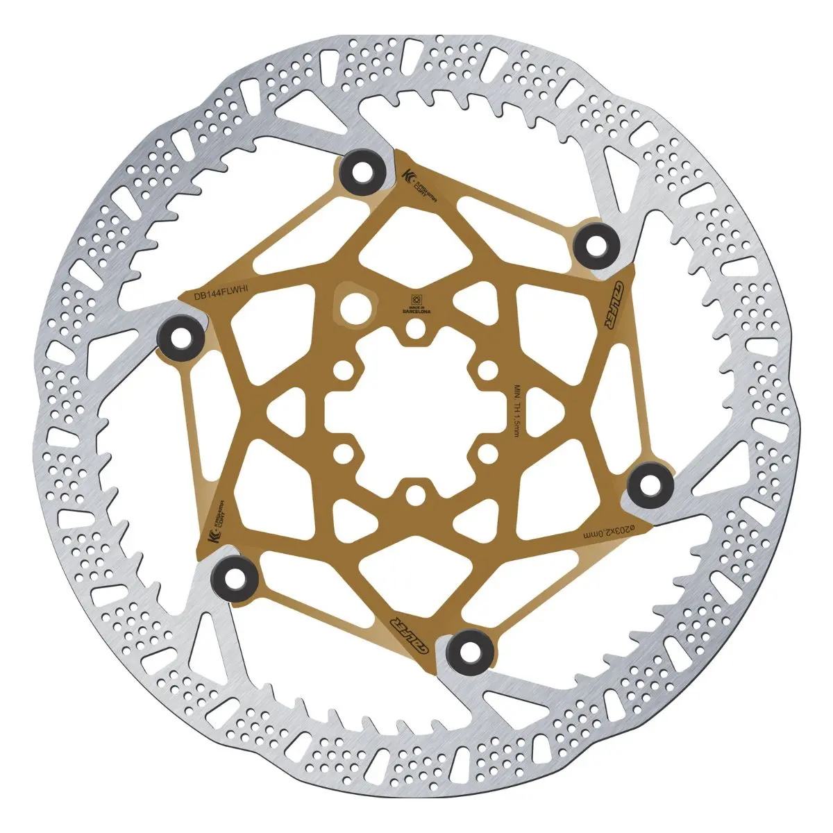 GALFER - MTB SHARK EVO DISC ROTOR - 6-BOLT - 2MM - KASHIMA CORE image 2