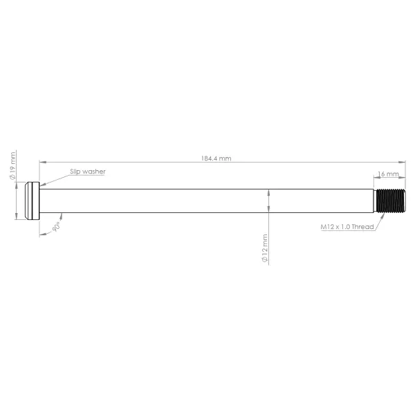 Burgtec Trek 184.5mm Rear Axle image 10