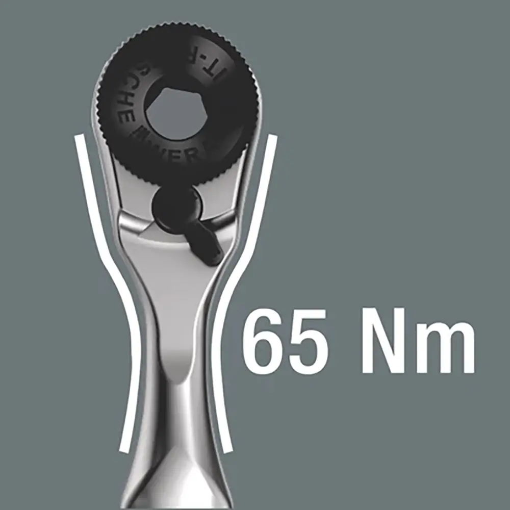 Wera 8001 A Zyklop Mini 1 Ratchet with 1/4