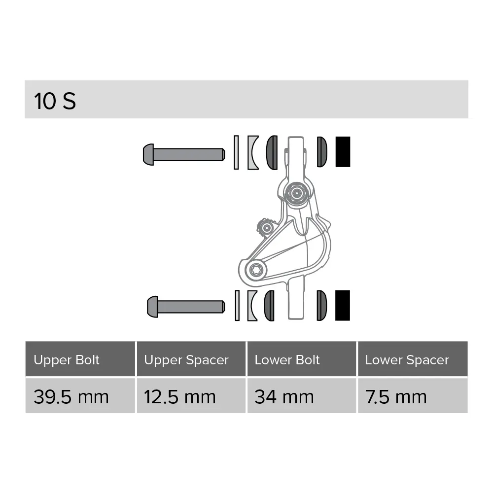 SRAM Post Spacer Set 10S CPS & Standard Bolts image 2