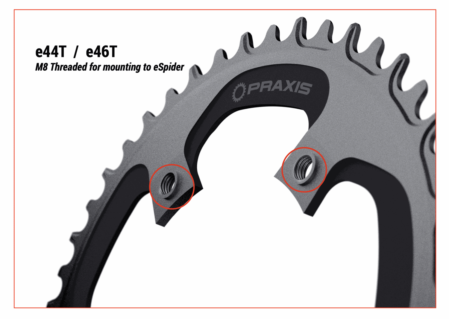 Praxis - ROAD E-Ring Steel 110 BCD 1x NW image 3