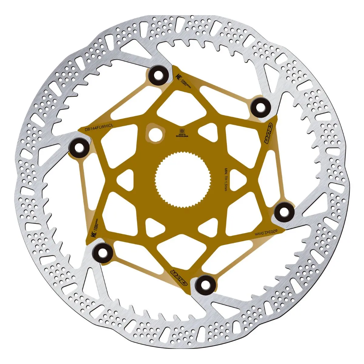 GALFER - MTB SHARK EVO DISC ROTOR - CENTERLOCK - 2MM - KASHIMA CORE image 2