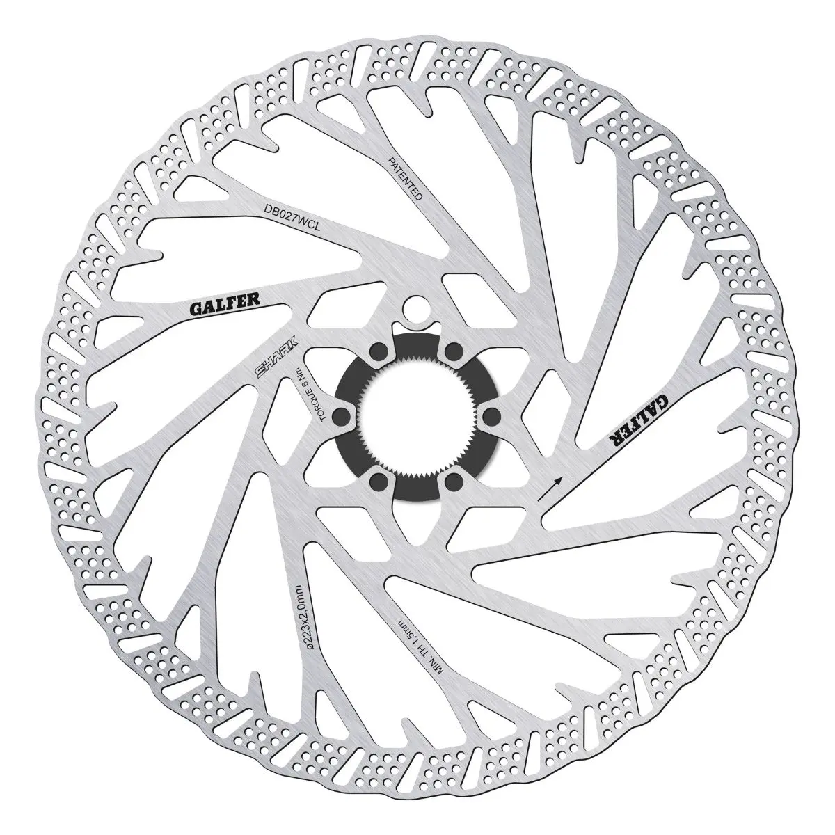 GALFER - MTB SHARK DISC ROTOR - CENTERLOCK - 2MM image 3