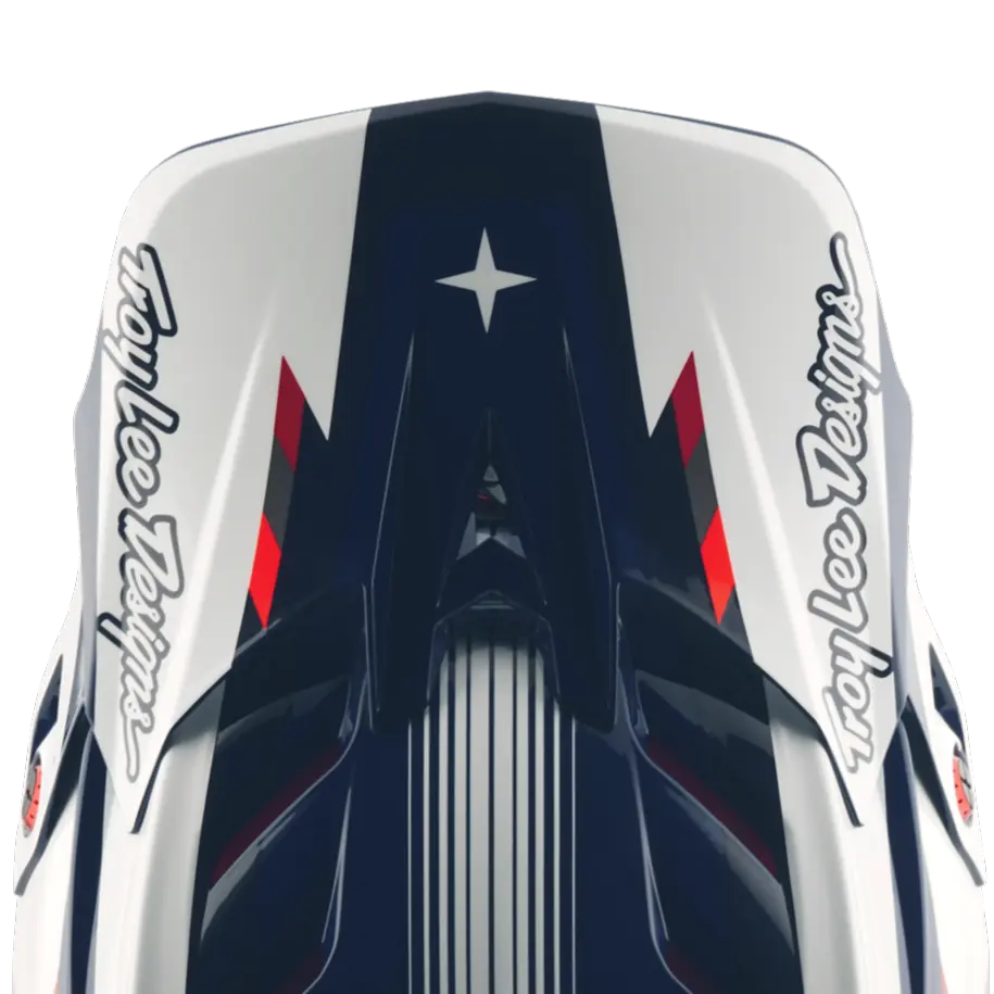 D4 VISOR  QUALIFER BLUE / WHITE