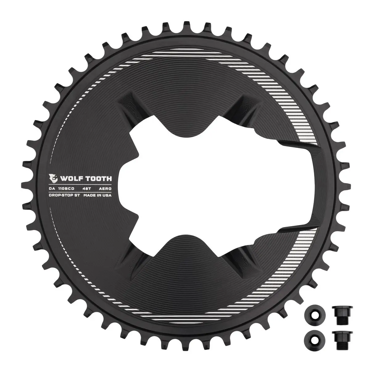 SHIMANO 9200 AERO 1X DROP-STOP CHAINRING - 110 x 4 BCD - SHIMANO HG+ image 2