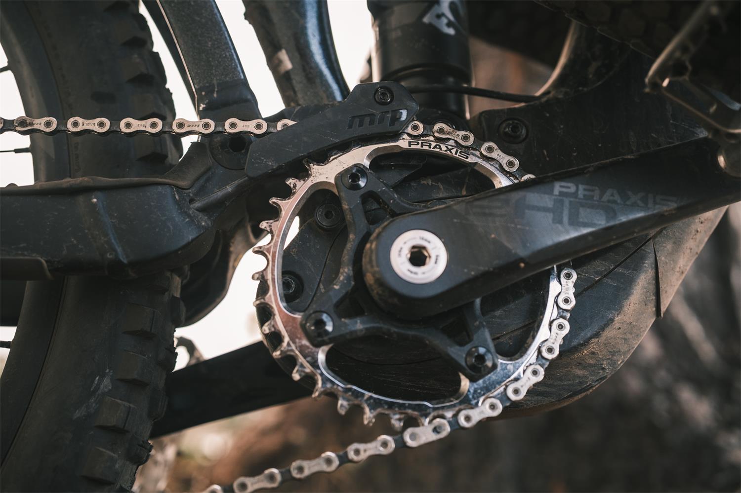 Praxis - MTB E-Ring Steel Silver PVD 104 BCD 1x NW image 3