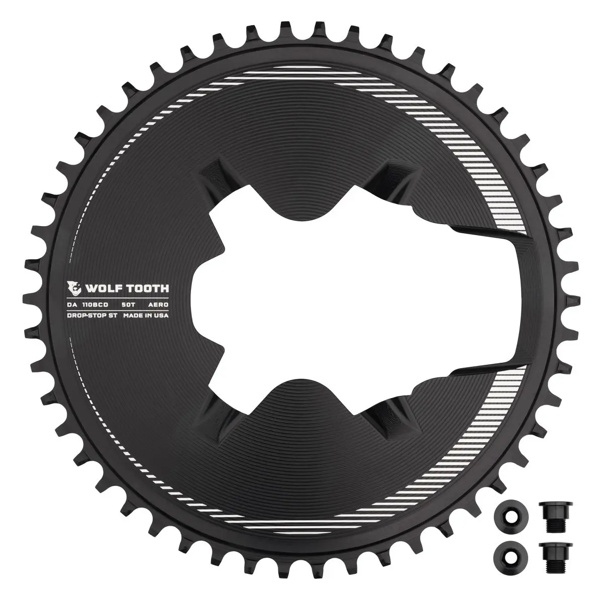 SHIMANO 9200 AERO 1X DROP-STOP CHAINRING - 110 x 4 BCD - SHIMANO HG+ image 3
