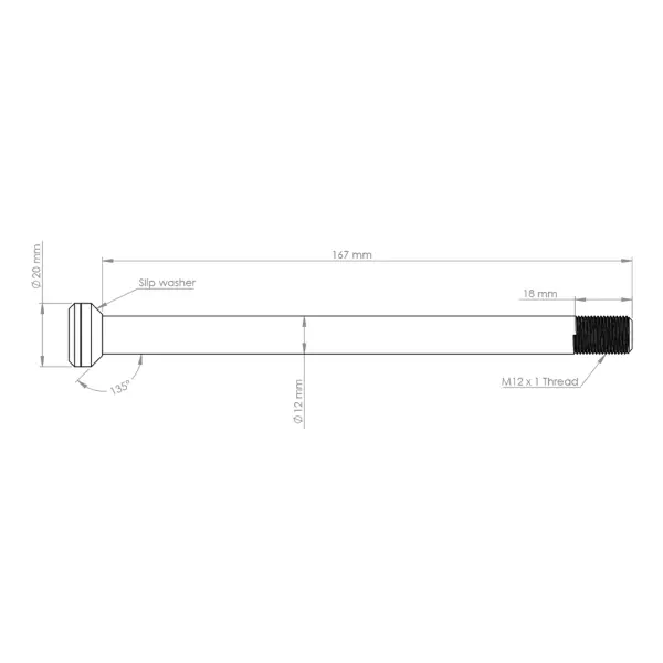 Burgtec Transition 171mm Rear Axle SPECIAL SAVE 30% image 6