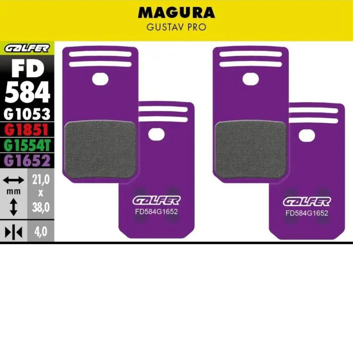 GALFER - BRAKE PADS - MAGURA GUSTAV image 12