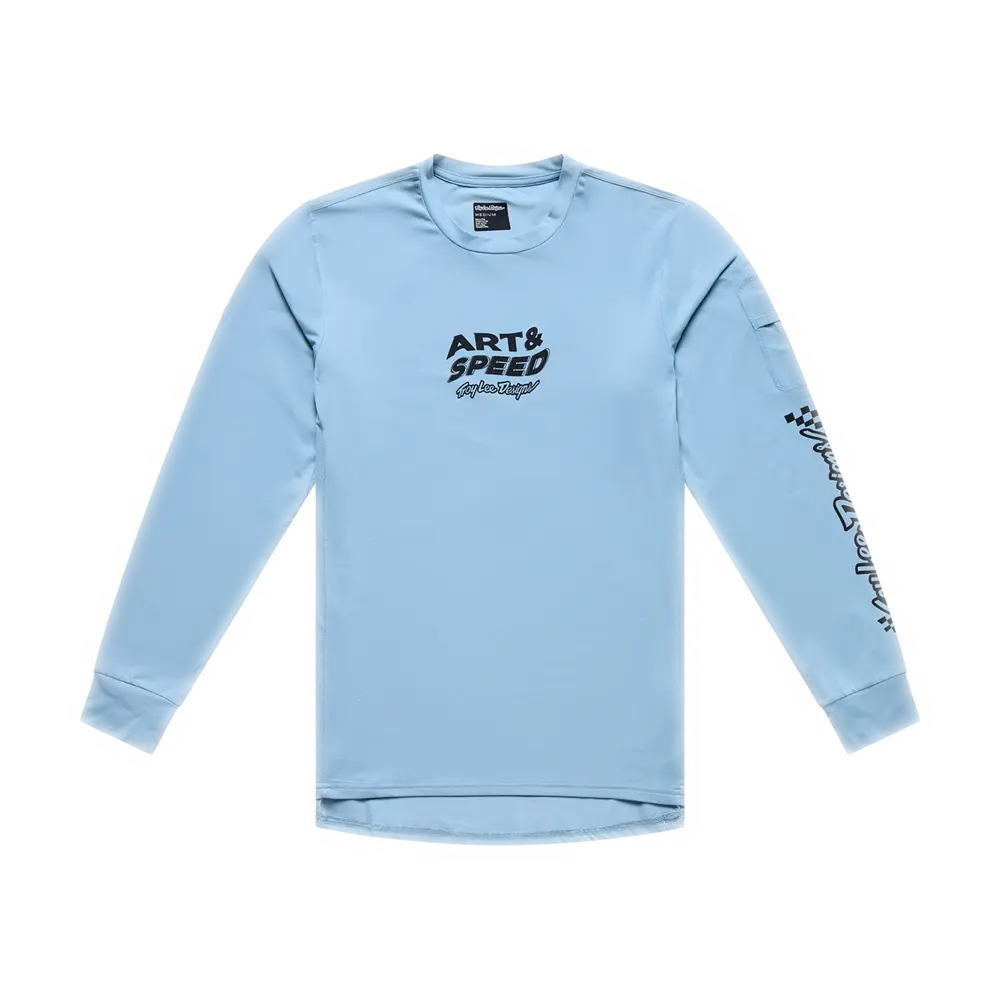 RUCKUS RIDE LONG SLEEVE TEE WAVES DAWN