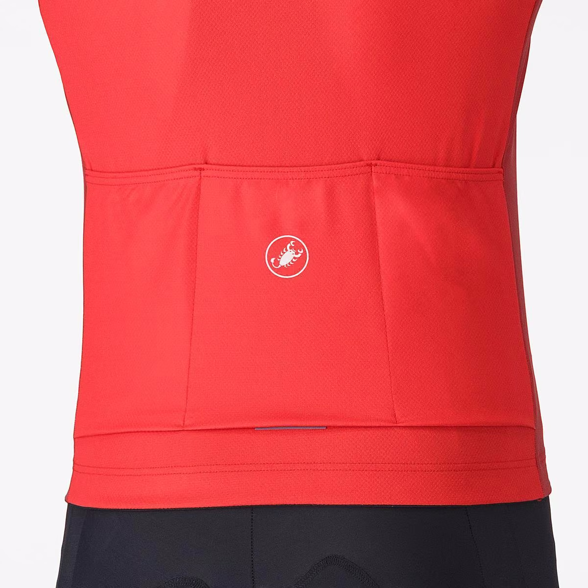 Castelli Entrata 6 Jersey Red/Smoky Gray - Silver Gray image 4