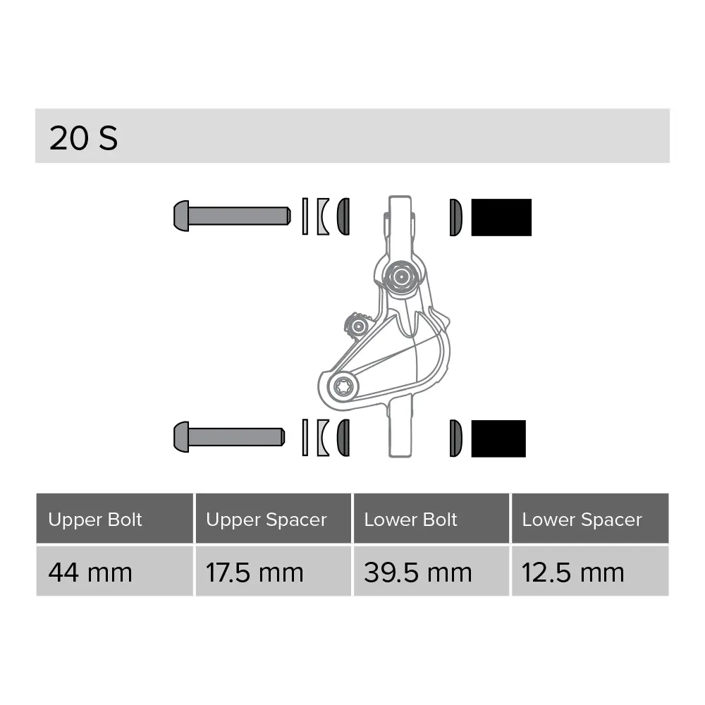 SRAM Post Spacer Set 20S CPS & Standard Bolts image 2