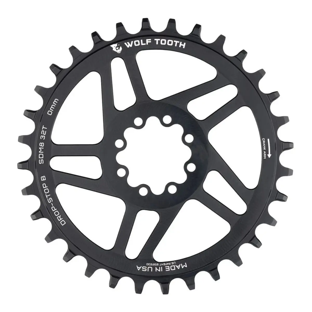 SRAM DM MTB 8-BOLT DROP-STOP B CHAINRING - 0MM OFFSET