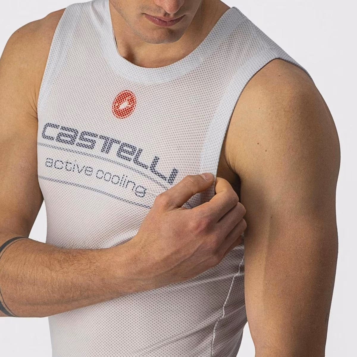 Castelli Active Cooling Sleeveless Baselayer Men's Silver Gray image 3