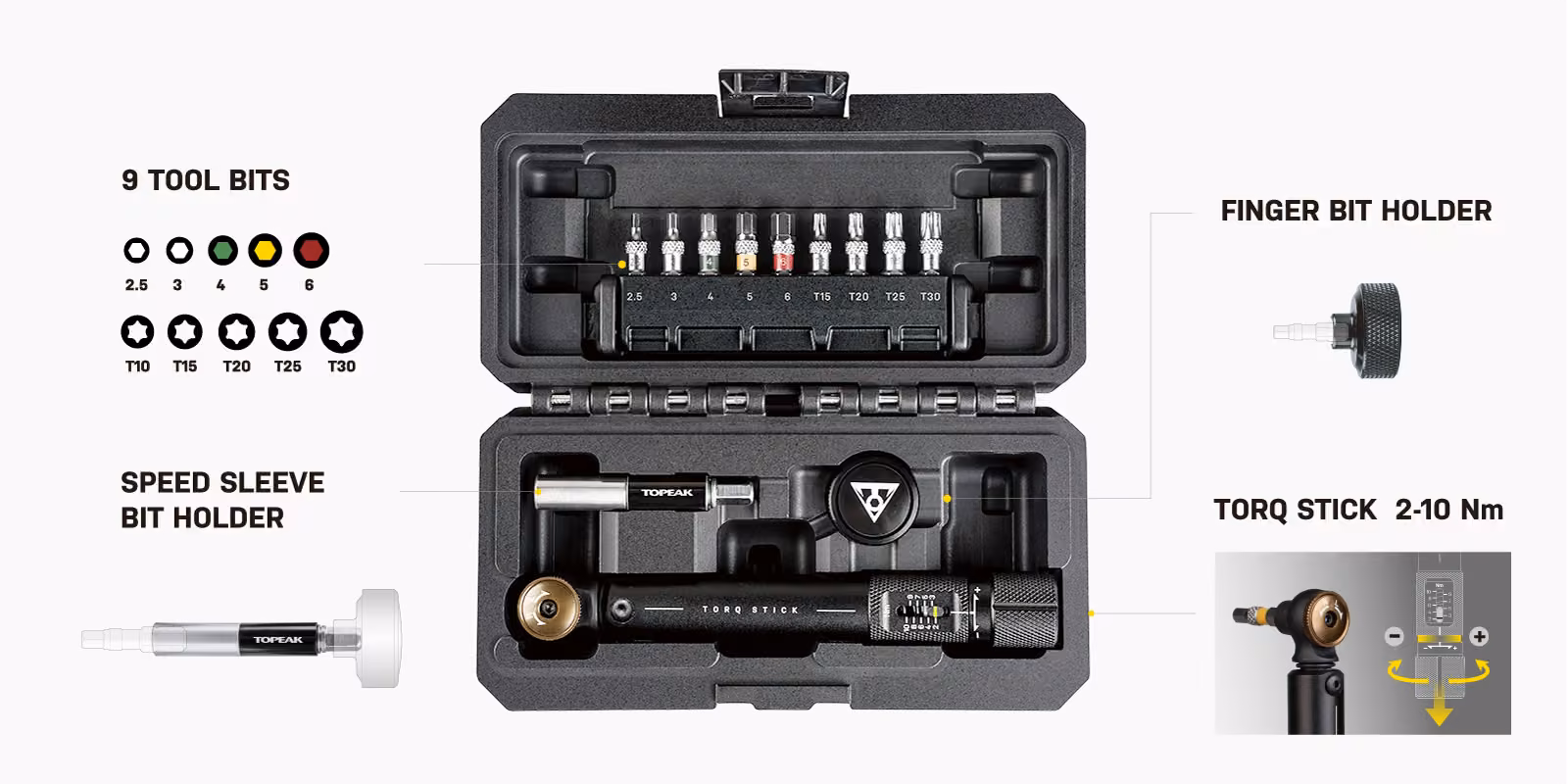 Topeak Torq Stick Pro 2-10 Nm Torque Wrench image 7