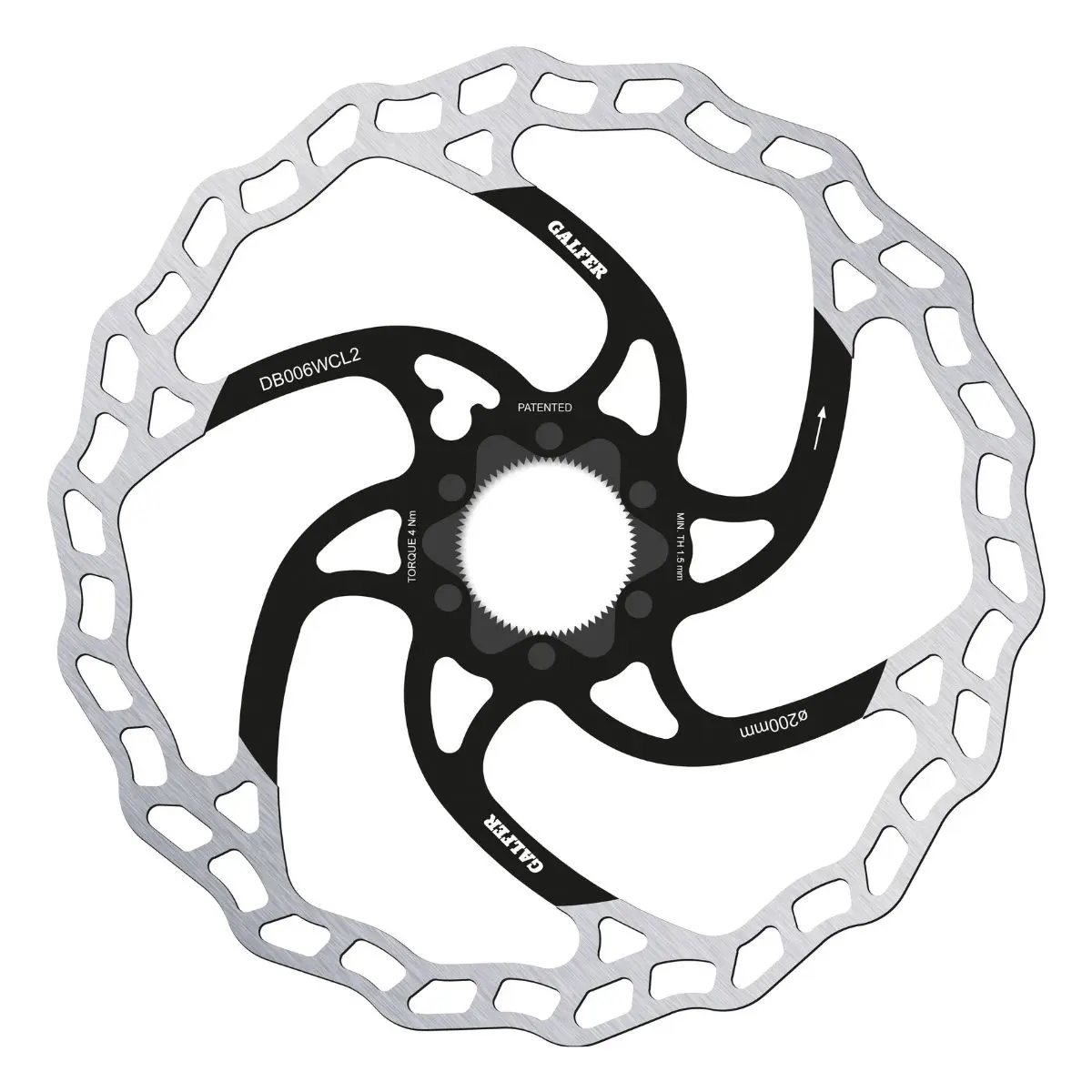GALFER - MTB WAVE DISC ROTOR - CENTERLOCK - 2MM