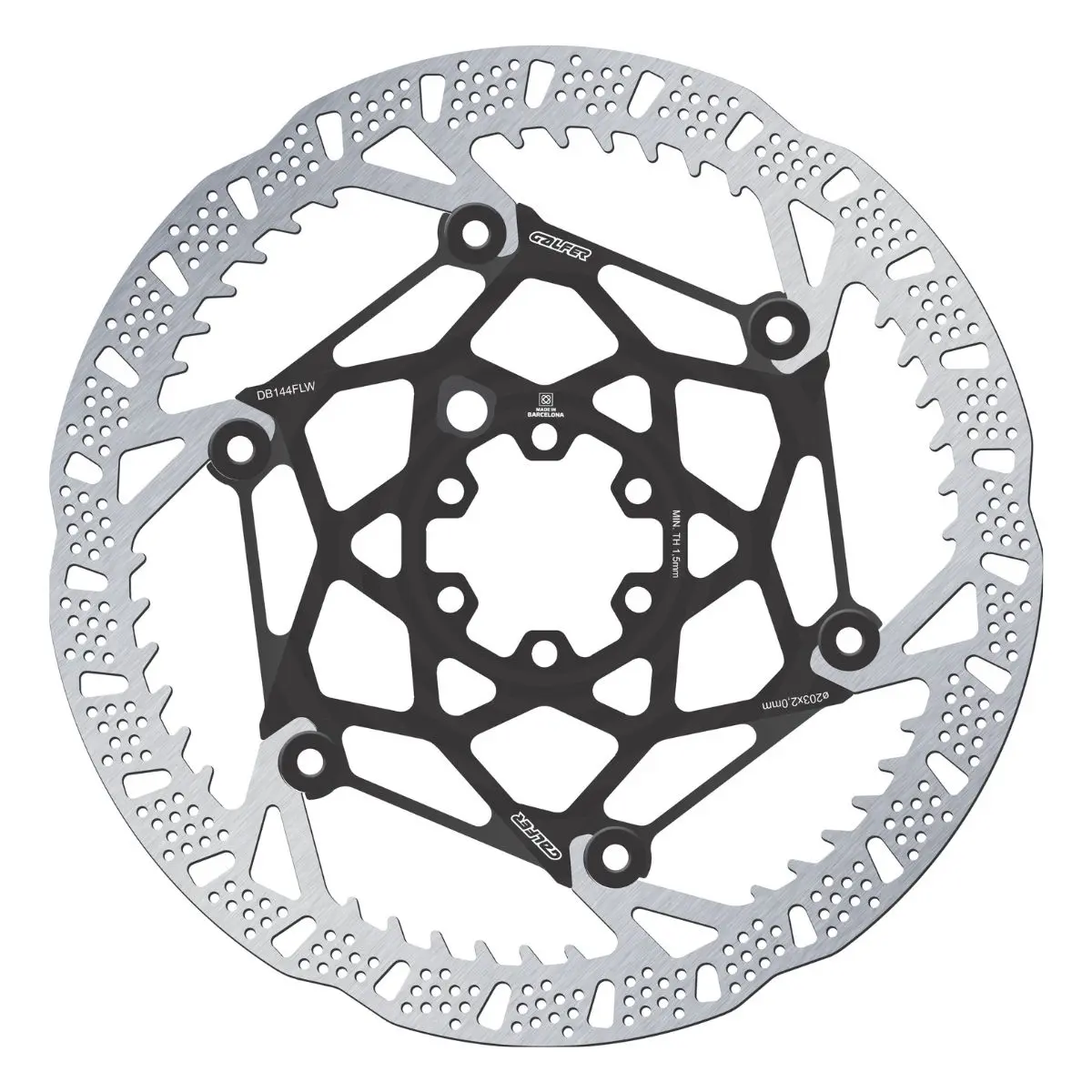 GALFER - MTB SHARK EVO DISC ROTOR - 6-BOLT - 2MM image 2