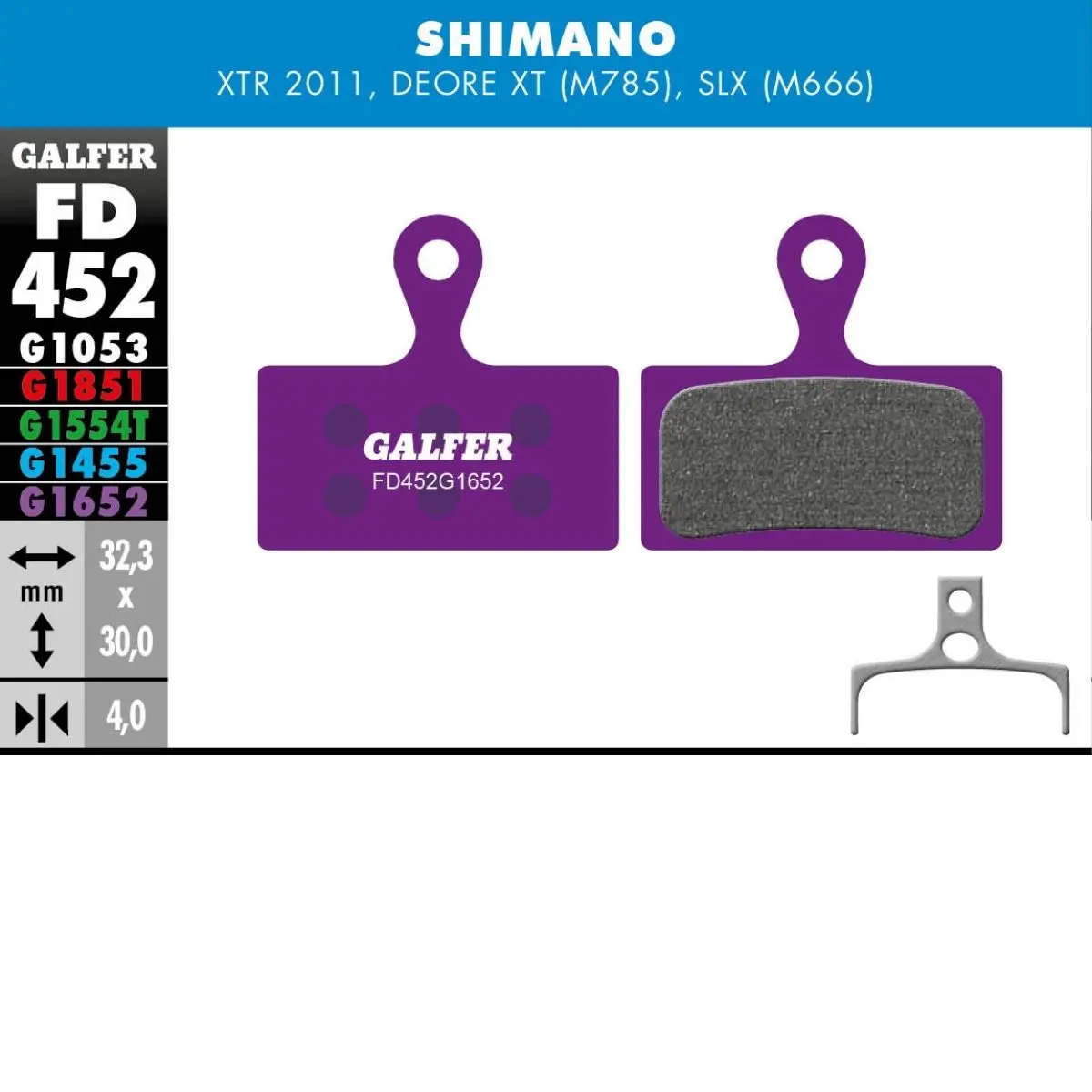 GALFER - BRAKE PADS - SHIMANO TWO PISTON image 12