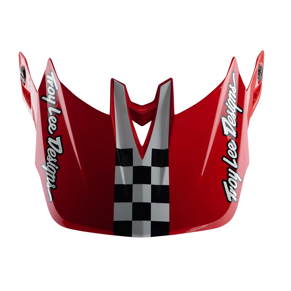 D4 VISOR FIFTY-50 WHITE / RED