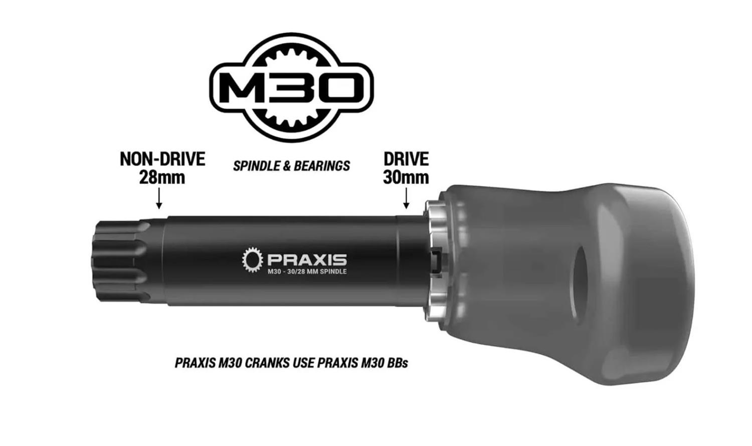 Praxis - Zane Youth (120MM-150mm) M30 MTB Crankset image 5