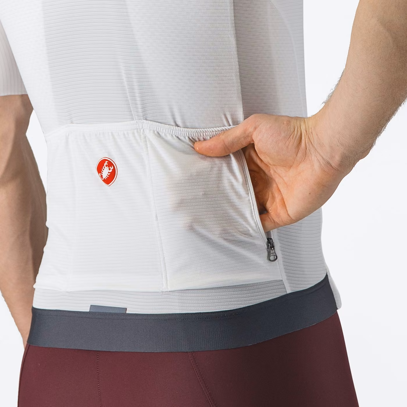 Castelli Espresso Men's Jersey Ivory/Dark Gray image 4