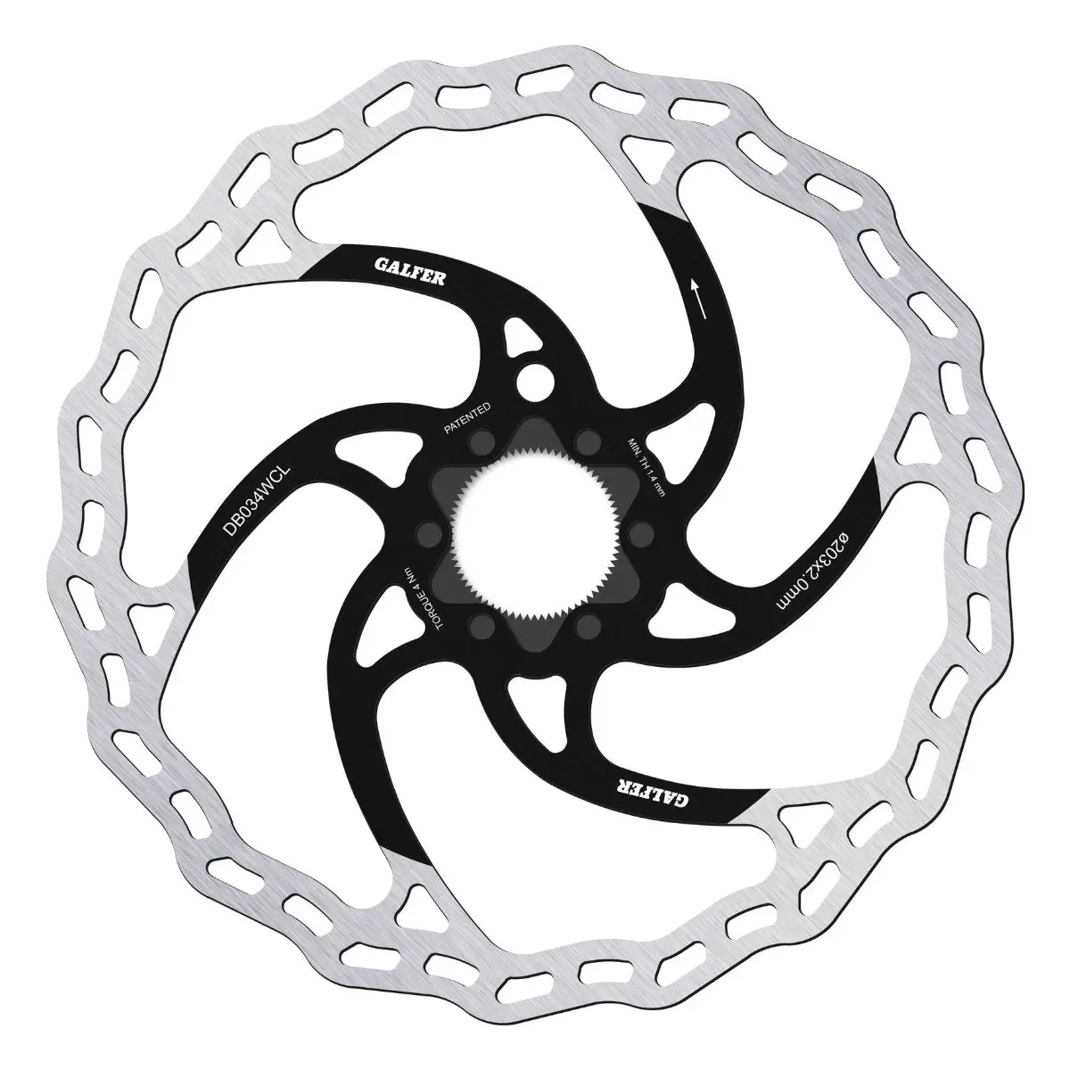 GALFER - MTB WAVE DISC ROTOR - CENTERLOCK - 2MM image 3