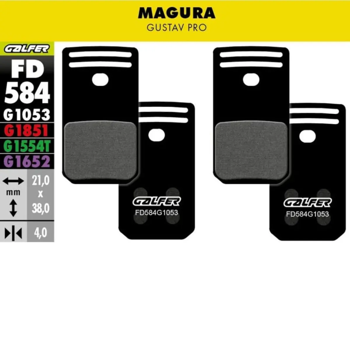GALFER - BRAKE PADS - MAGURA GUSTAV image 9