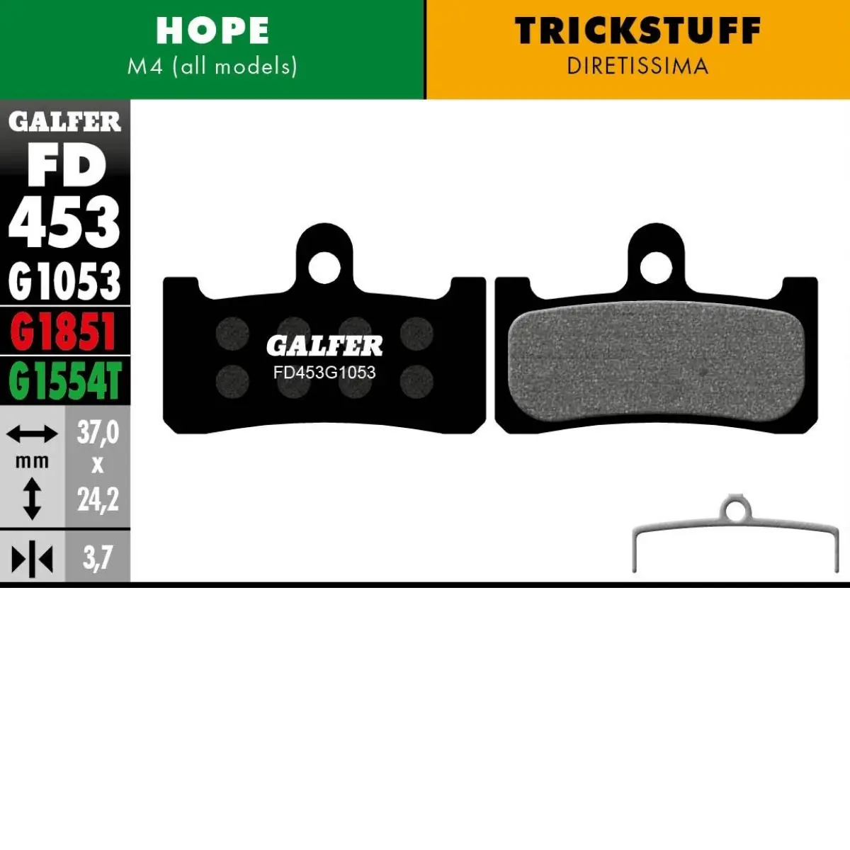 GALFER - BRAKE PADS - HOPE M4 image 6