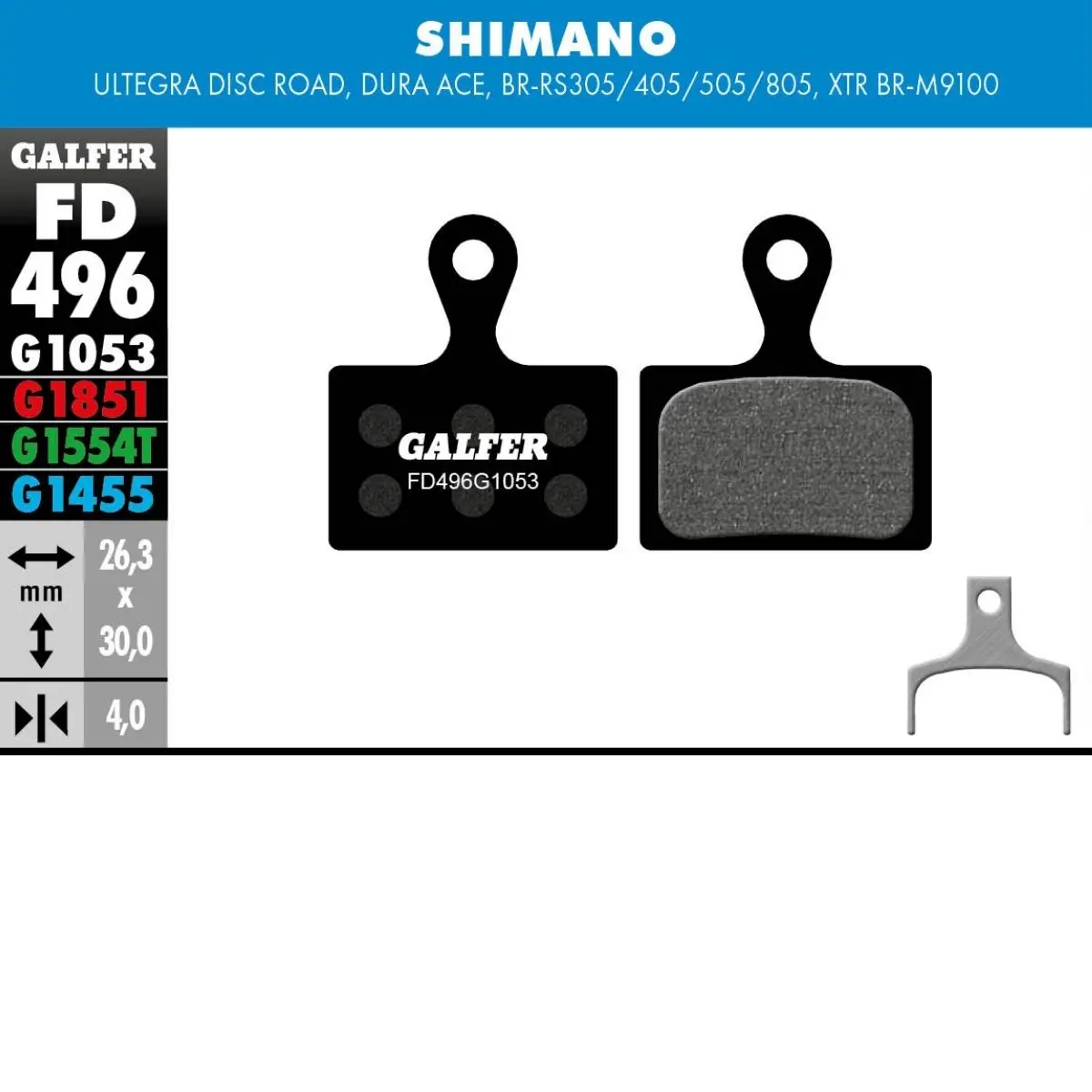 GALFER - BRAKE PADS - SHIMANO ROAD image 7