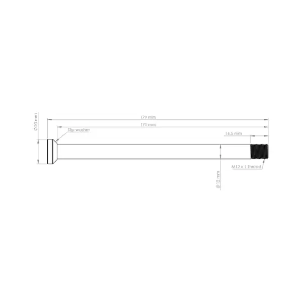 Burgtec Amflow 174mm Rear Axle image 3