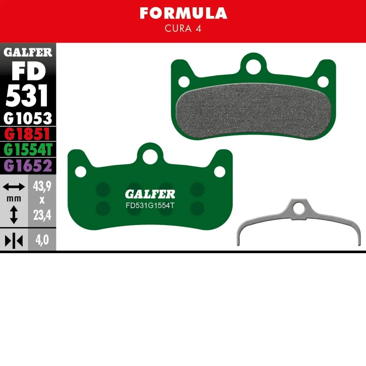 GALFER - BRAKE PADS - FORMULA CURA 4 image 5